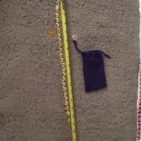 NWT Troy Burch Metallic Leather & Chain Double Wrap Bracelet- 15” With Clasp - Picture 10 of 14